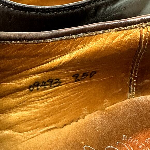 NEW HEELS Grant Stone x J. Crew Ludlow Derby Dark Brown VGUC Bench Made 9.5 D - Picture 11 of 14